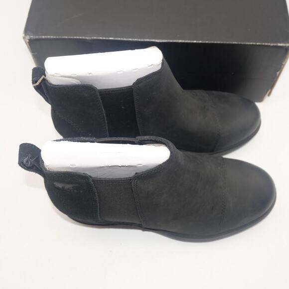 NEW SOREL Women's 6 Evie II Chelsea  Black Sea Salt  Ankle Boots Booties - Picture 8 of 8